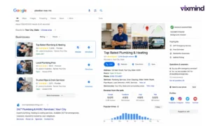 Fully optimized Google Business Profile for a local plumbing company